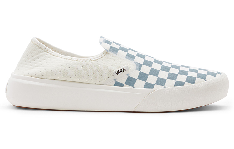 Lookbook Vans ComfyCush One 套腳鞋「棋盤格 - 藍色」VN0A45J57Z2