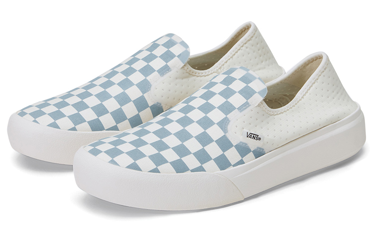Shop Vans ComfyCush One 套腳鞋「棋盤格 - 藍色」VN0A45J57Z2