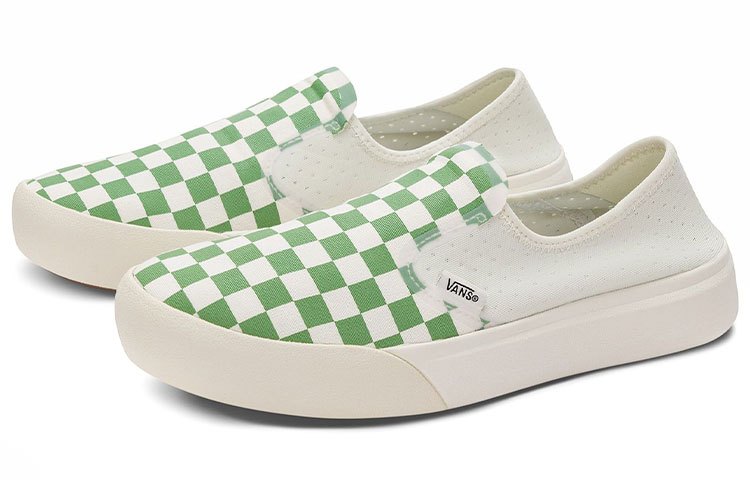 Lookbook Vans ComfyCush One Slip-On 'Checkerboard - Green' VN0A45J5V0N