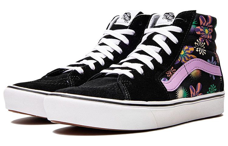 Lookbook Vans Comfycush SK8-HI ''Zwart Paars'' VN0A7TNOMUL