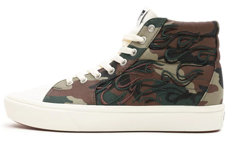 Vans ComfyCush Sk8-Hi 'Flame Embroidery - Camo' VN0A3WMB4C7