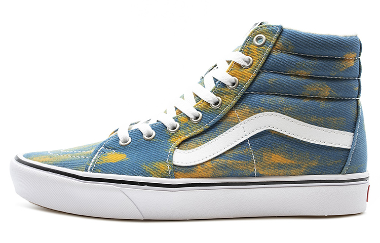 Vans ComfyCush Sk8-Hi 'Tie-Dye Blue Yellow' VN0A3WMB4CG