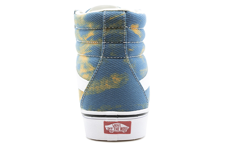 Shop Vans ComfyCush Sk8-Hi ''Tie-Dye Blauw Geel'' VN0A3WMB4CG