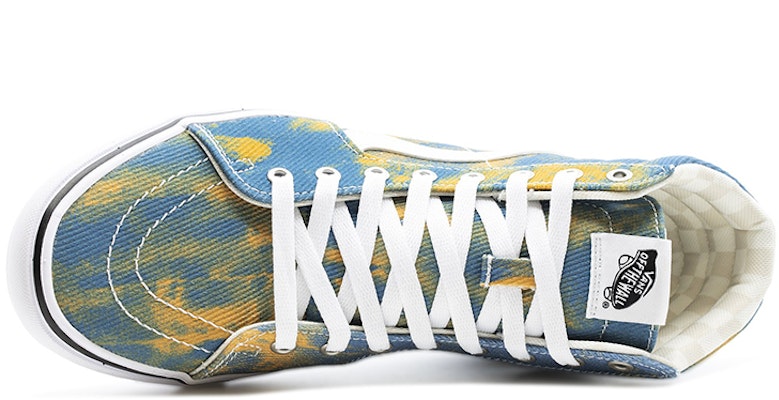 Vans ComfyCush Sk8-Hi 'Tie-Dye Biru Kuning' VN0A3WMB4CG Lookbook Vans ComfyCush Sk8-Hi 'Tie-Dye Biru Kuning' VN0A3WMB4CG