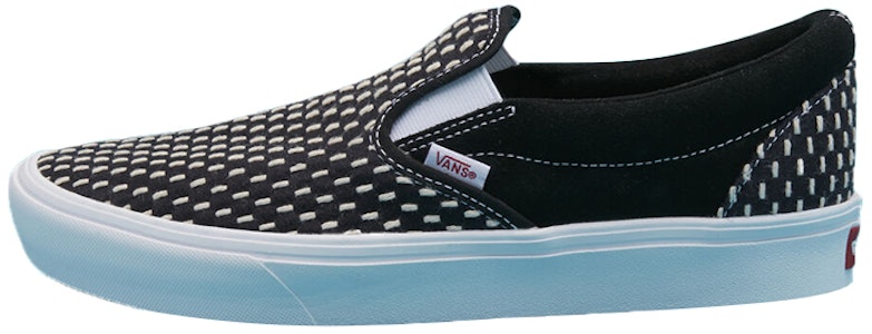 バンズ コンフィクッシュ スリッポン "デニム刺繍" VN0A3WMD4B0 Buy バンズ コンフィクッシュ スリッポン "デニム刺繍" VN0A3WMD4B0