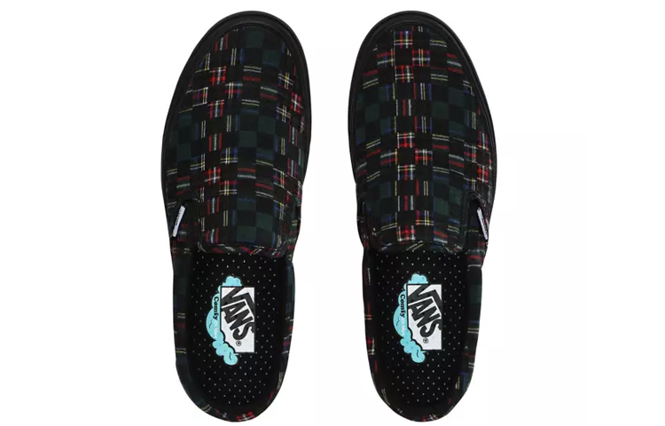 Lookbook Vans Comfycush 懶人鞋 '綠色格紋棋盤' VN0A3WMDTFO