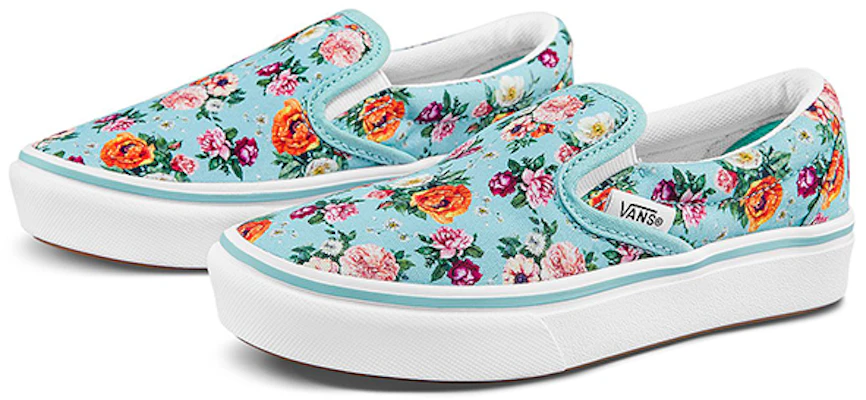 Vans Comfycush Slip-On Sneakers Multicolor Blauw VN0A4U1S7U7 Order Vans Comfycush Slip-On Sneakers Multicolor Blauw VN0A4U1S7U7