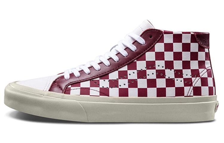 Vans Court Mid 'Checker - White Cabernet' VN0A34A6QFE