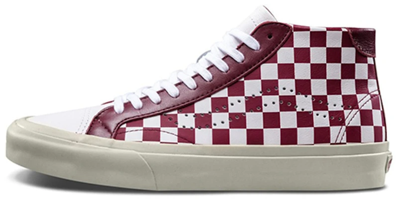 Vans Court Mid ''Checker - Wit Cabernet'' VN0A34A6QFE Buy Vans Court Mid ''Checker - Wit Cabernet'' VN0A34A6QFE