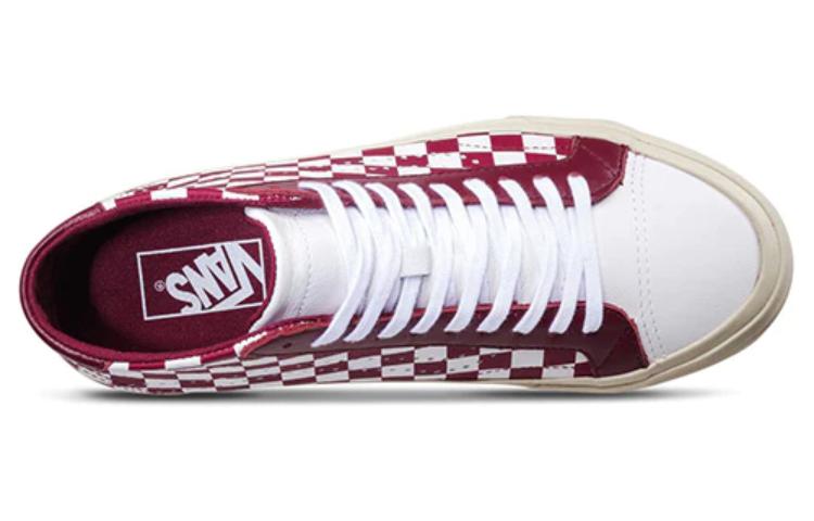Lookbook Vans Court Mid ''Checker - Wit Cabernet'' VN0A34A6QFE