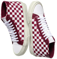 Shop Vans Court Mid ''Checker - Bianco Cabernet'' VN0A34A6QFE