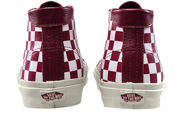 Vans Court Mid ''Checker - Wit Cabernet'' VN0A34A6QFE Purchase Vans Court Mid ''Checker - Wit Cabernet'' VN0A34A6QFE