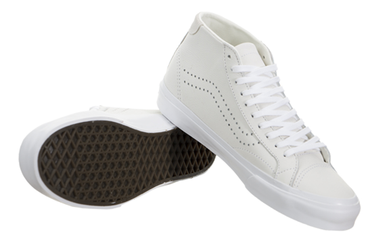 Shop Vans Court Mid DX Leer Wit VN0A2Z5P1EF