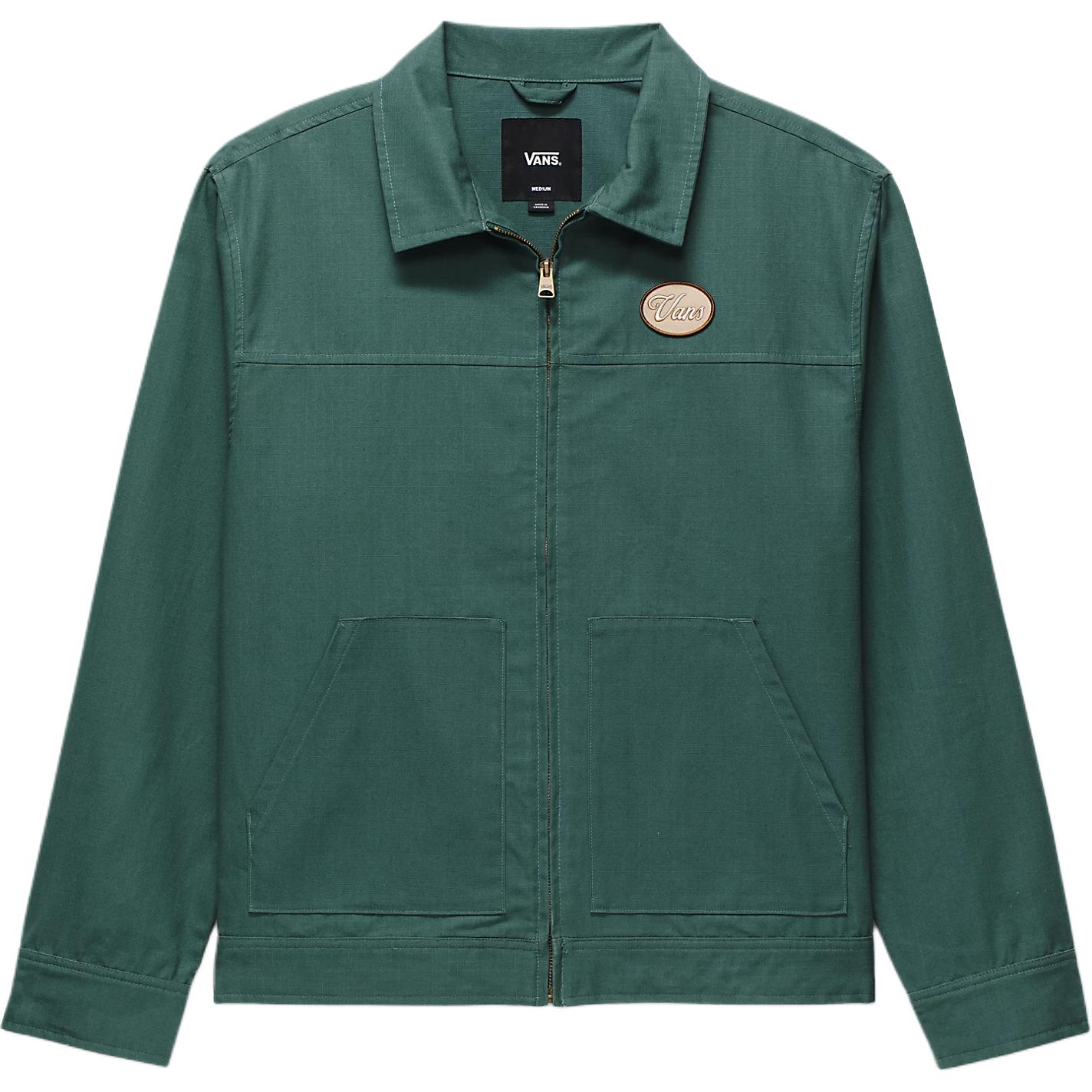 Vans Coyle Green Casual Canvas Jacket for Men - Stylish & Comfortable VN000G7QBDX