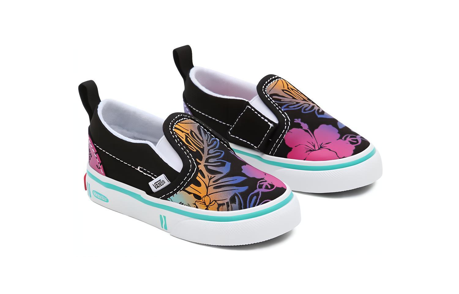 Vans Crayola Classic Slip-On Velcro 'Black Purple Yellow' 圖 3