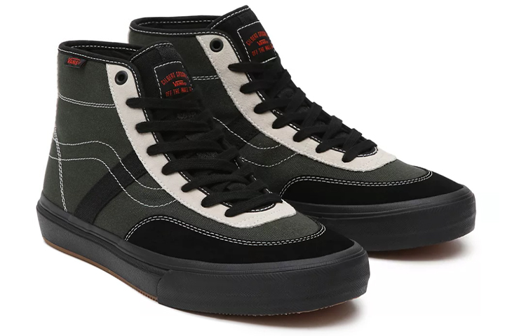Lookbook Vans Crockett High 'Hijau Tentera Hitam Putih' VN0A5JIGACW