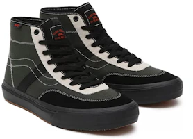 Lookbook Vans Crockett 高筒休閒滑板鞋 男女皆宜 軍綠黑