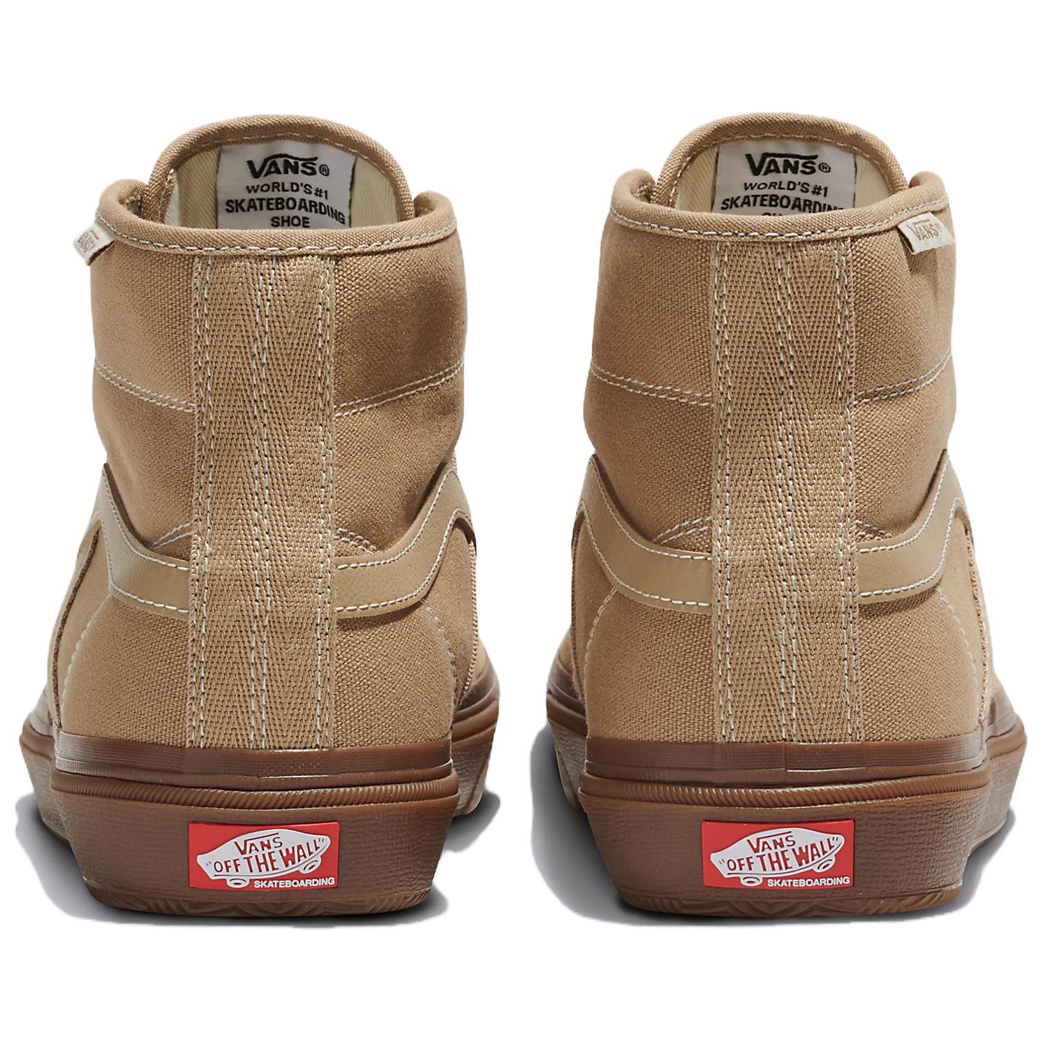 Lookbook Vans Crockett 防滑耐磨減震 高筒 板鞋 男女同款 卡其色