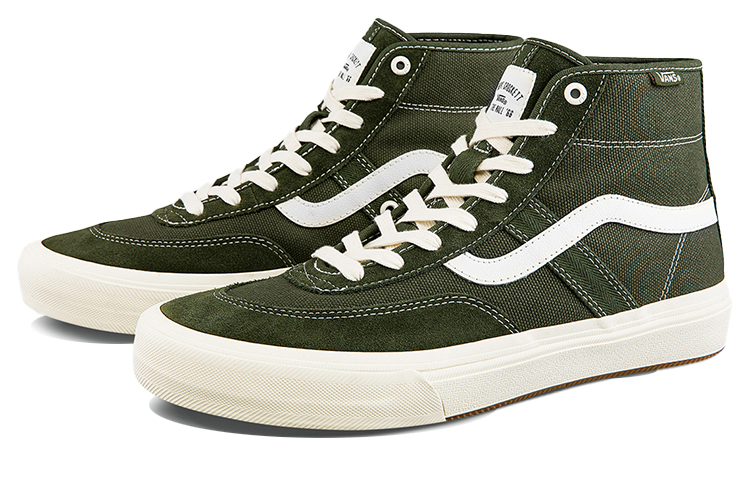 Lookbook Vans Crockett 高帮滑板鞋 军绿色 VN0A4UW22LG