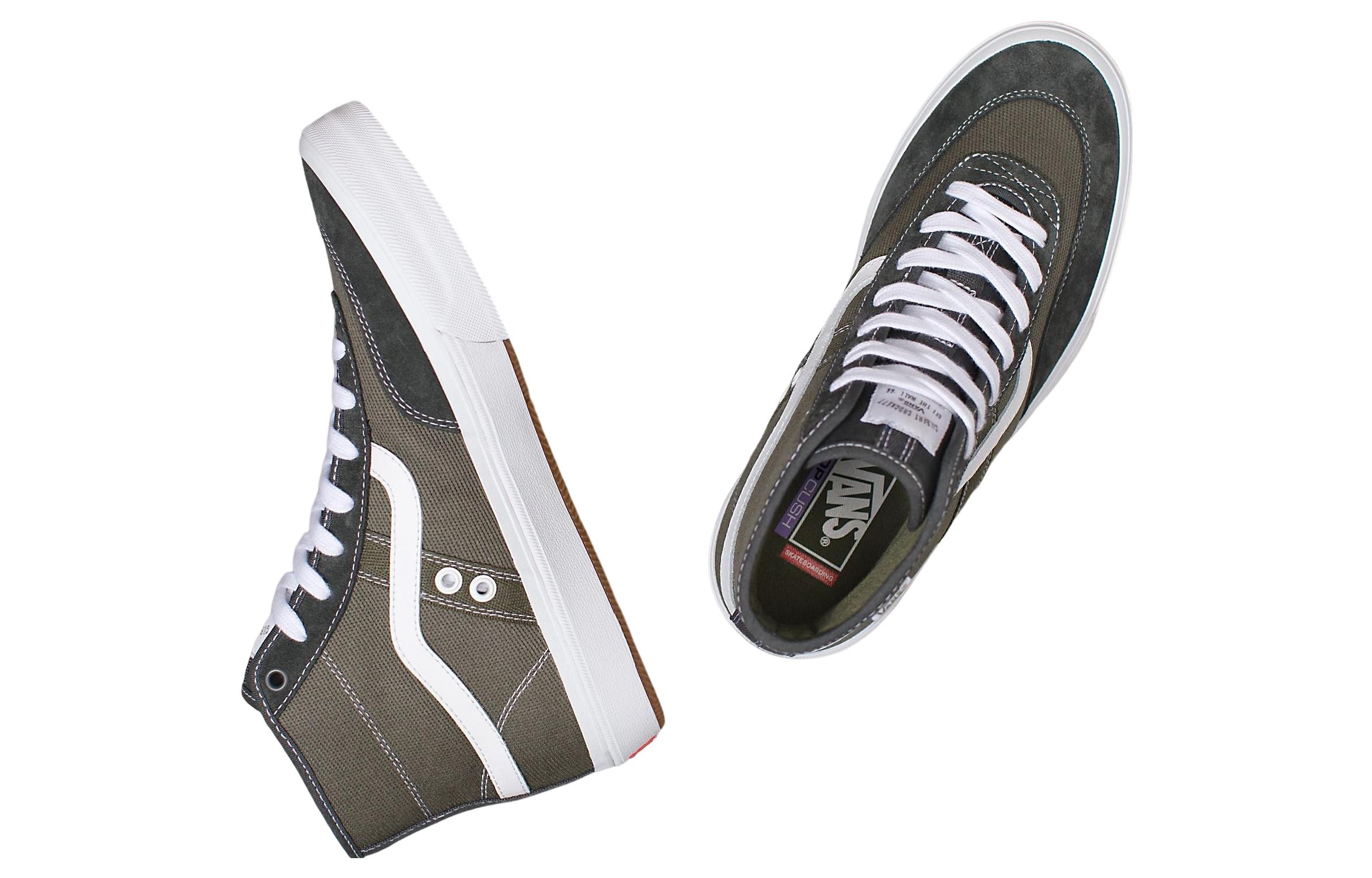 Lookbook Chaussures Vans Crockett High Twill ''Grape Leaf''. VN0A5JIG50K