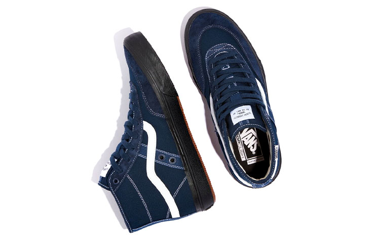 Lookbook Vans Crockett High VCU 高筒板鞋 男女同款 藍