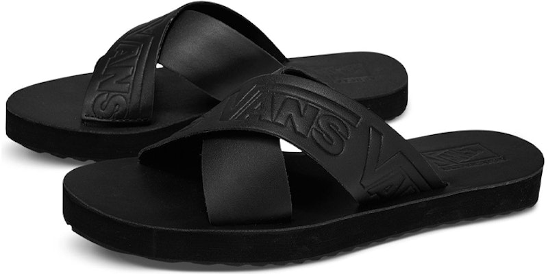 Vansクロスストラップ黒スリッパ VN0A4U1ZXX8 Order Vansクロスストラップ黒スリッパ VN0A4U1ZXX8