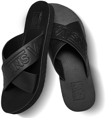 Vans Selipar Hitam Tali Silang VN0A4U1ZXX8 Shop Vans Selipar Hitam Tali Silang VN0A4U1ZXX8