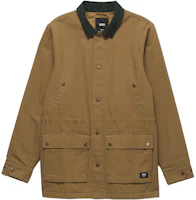 Vans Crosswinds Brown Utility Jacket with Patches and Multi-Pockets VN000AAJCMD Vans Crosswinds Brown Utility Jacket with Patches and Multi-Pockets VN000AAJCMD
