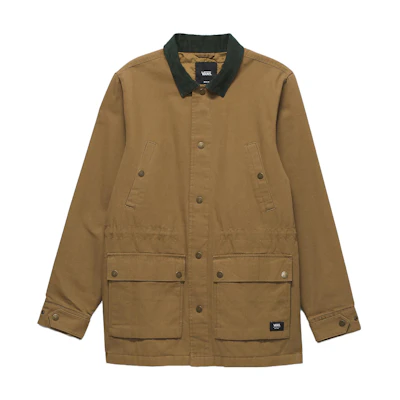 Vans Crosswinds Brown Utility Jacket with Patches and Multi-Pockets VN000AAJCMD