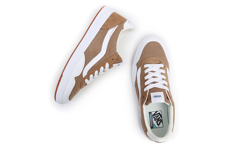 Shop Vans Cruze Too Comfycush 低筒休閒板鞋 男女款 棕白