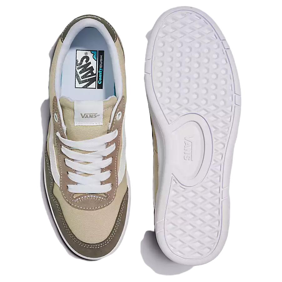 Shop Vans Cruze Too ComfyCush 'Multi Block Khaki' VN000CMTBGO