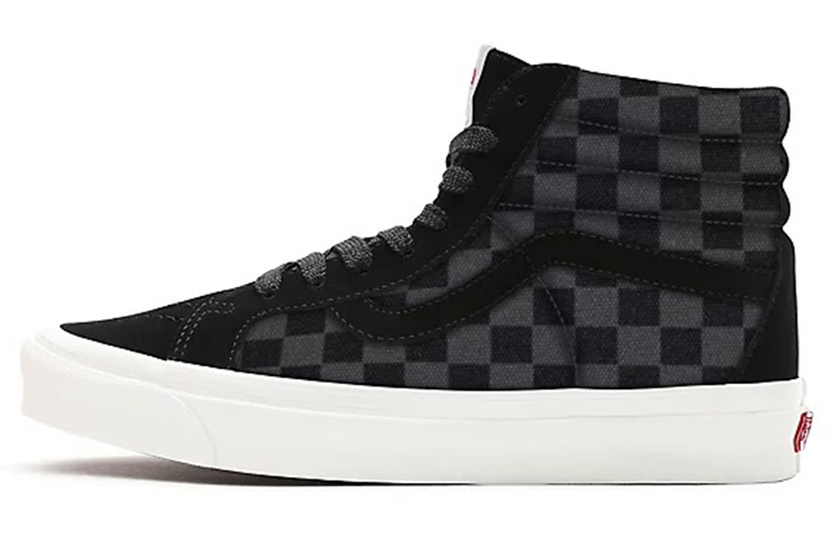 Buy Vansカスタム チェッカー SK8-Hi 黒/灰 VN0A3CST044