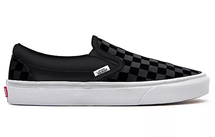 Lookbook 반스 커스텀 체커보드 슬립온 블랙/그레이 VN0A3CST012