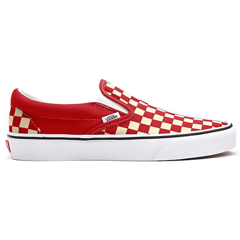 Order Vans Personalizados Slip-on Ajedrez Rojo/Blanco VN0A3CST038