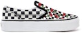 Vans Cetakan Ceri Checkerboard Slip-on Catur Hitam/Putih VN0A3CST060