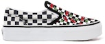 Order Vans Cetakan Ceri Checkerboard Slip-on Catur Hitam/Putih VN0A3CST060