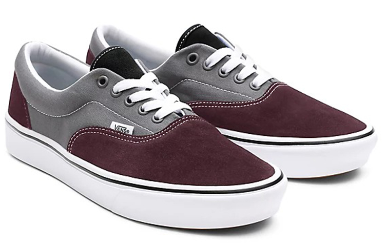 Lookbook Vansカスタム カラーブロック エラ (グレー/レッド) VN0A3CST050