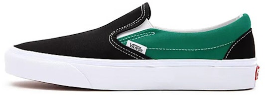 Vans Customs Color Block Comfycush Slip-on 'Black Green' VN0A3CST043 Vans Customs Color Block Comfycush Slip-on 'Black Green' VN0A3CST043