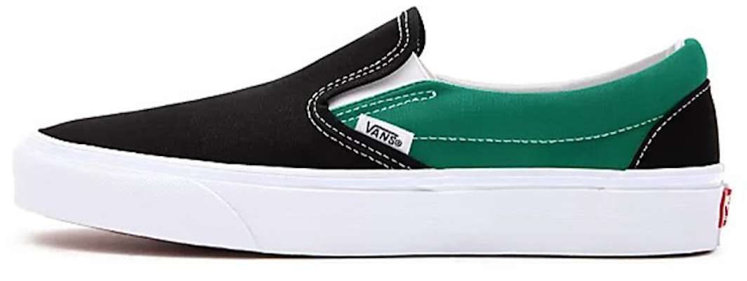 Vans Customs Color Block Comfycush Slip-on 'Black Green' VN0A3CST043 Buy Vans Customs Color Block Comfycush Slip-on 'Black Green' VN0A3CST043