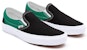 Vans Customs Colour Block Comfycush Slip-on 'Hitam Hijau' VN0A3CST043