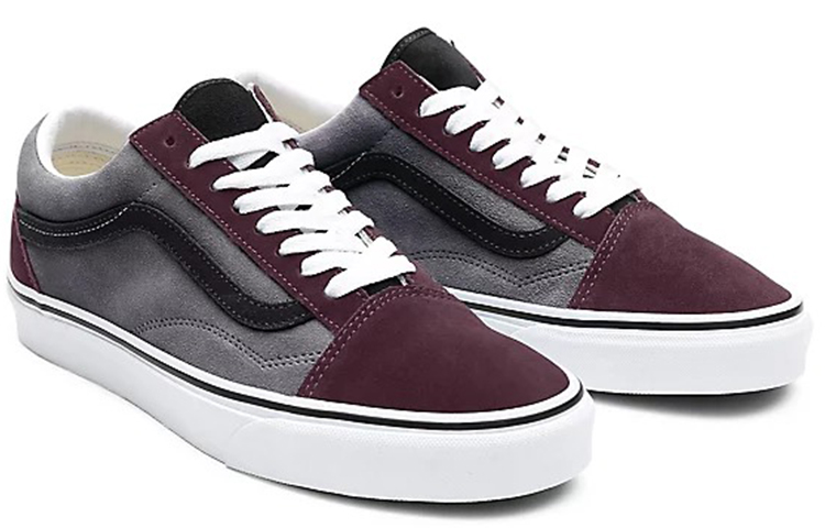 Vans Customs Color Block Old Skool 'Grey Red' 圖 2