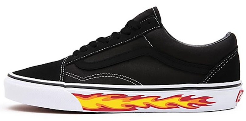 Vans定制火焰风格经典黑白黄配色板鞋 VN0A3CST034 Buy Vans定制火焰风格经典黑白黄配色板鞋 VN0A3CST034