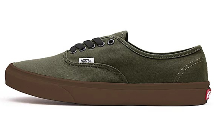 Buy Vansカスタム Authentic アーミーグリーン (ガムソール) VN0A3CST052