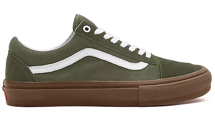 Order Vans定制款棕色Old Skool绿色鞋 VN0A3CST021