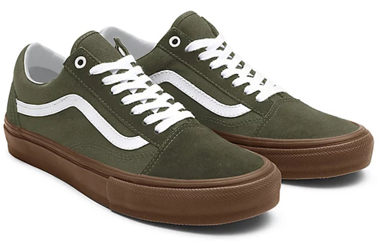 Lookbook Vans定制款棕色Old Skool绿色鞋 VN0A3CST021