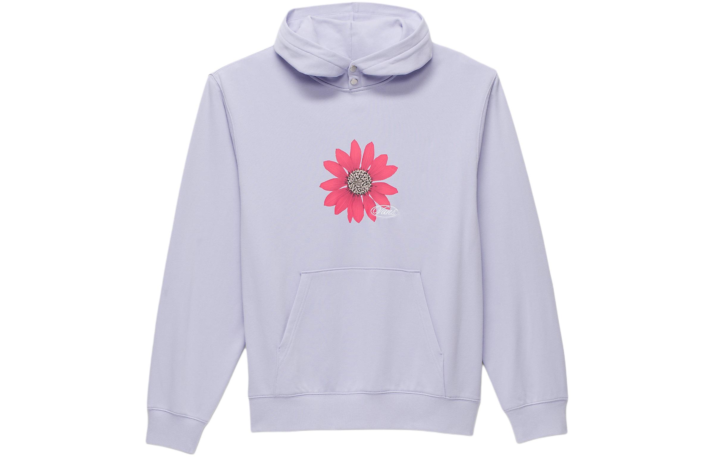 Vans Dazed Snap Pullover Hoodie Floral Light Purple VN000GEFCR2
