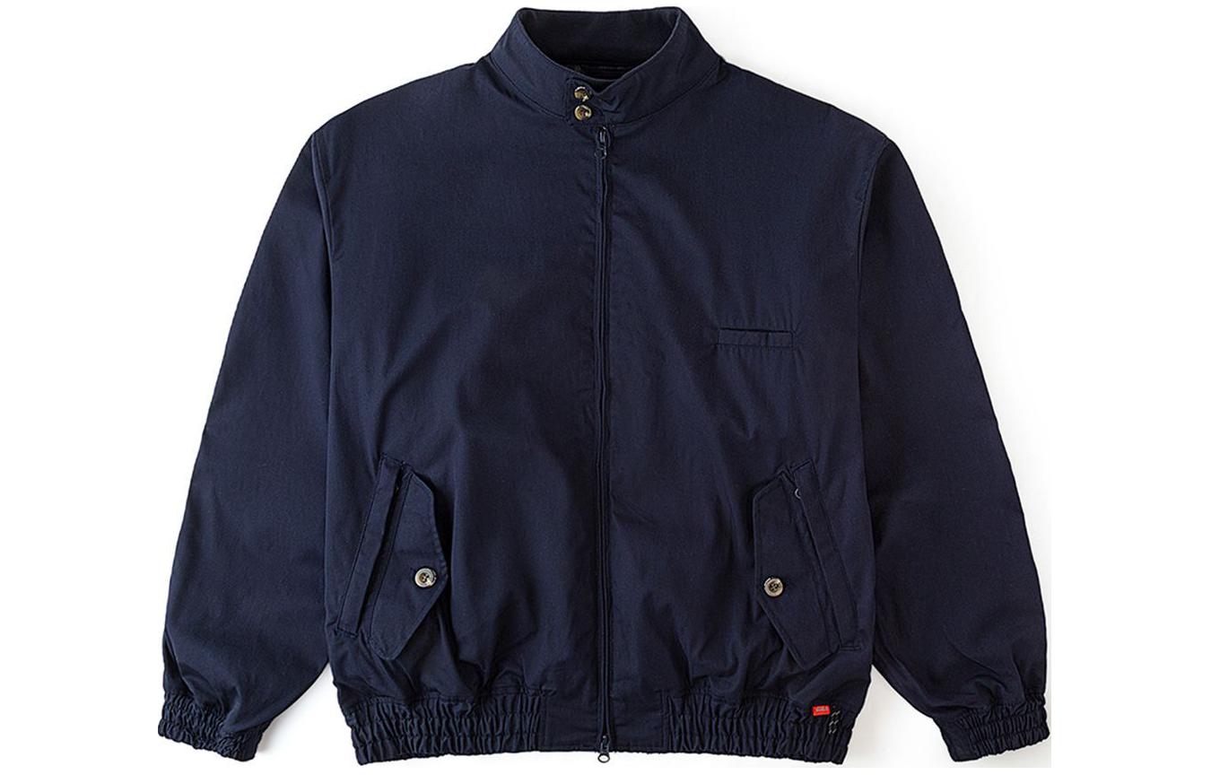 Vans Deep Blue Zip-Up Stand Collar Utility Jacket Unisex VN000JECDNC