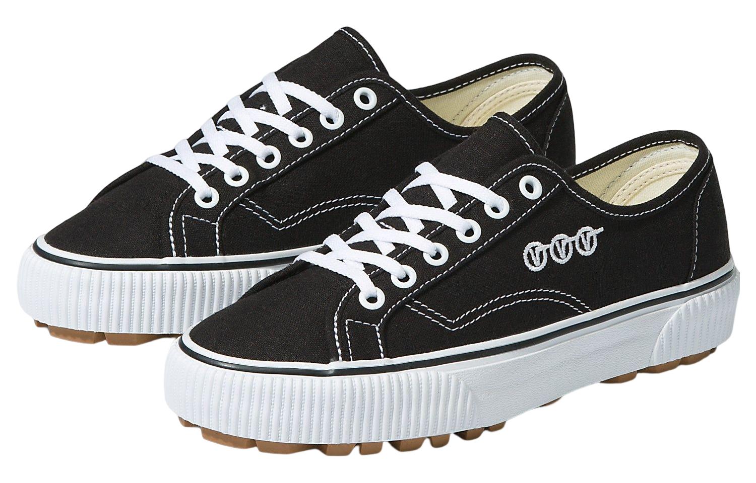 Lookbook Vans Delridge SF 潮流休閒 耐磨輕便防滑 低筒 滑板鞋 男女款 黑白