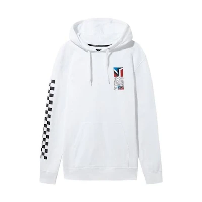 Vans Dimension Po Graphic Print Pullover Hoodie White VN0A4RQ7WHT