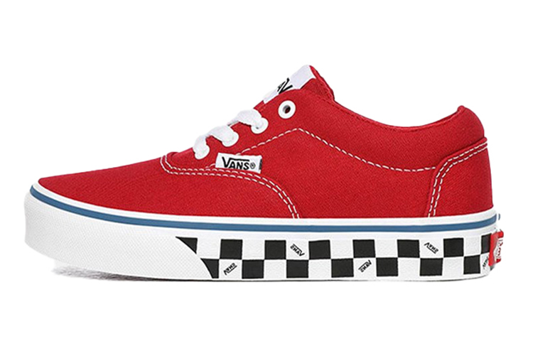 Buy Vans Doheny 耐磨防滑低帮休闲滑板鞋 大男孩款 红色 VN0A3MWA0SB